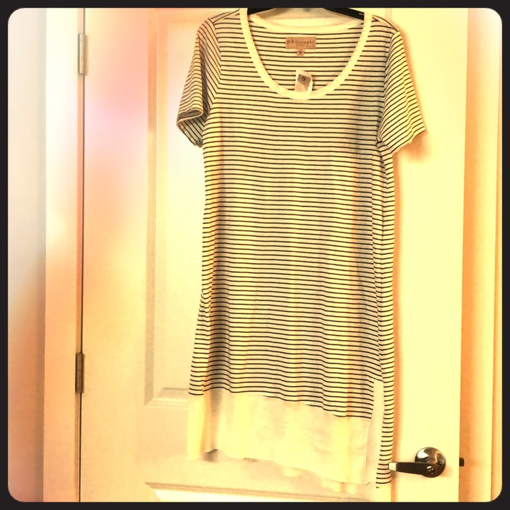 NWT philosophy t-shirt dress size Large